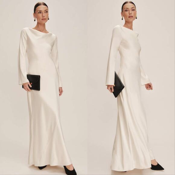 New Reformation Ciana Satin Dress - Picture 1 of 5